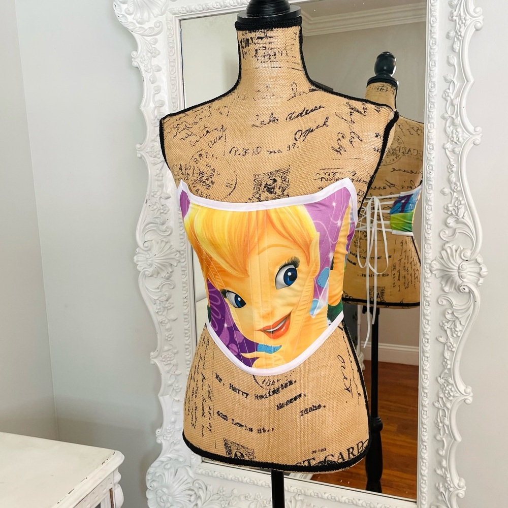 New York Couture *One of a Kind* Tinkerbell Boned Corset Crop Top